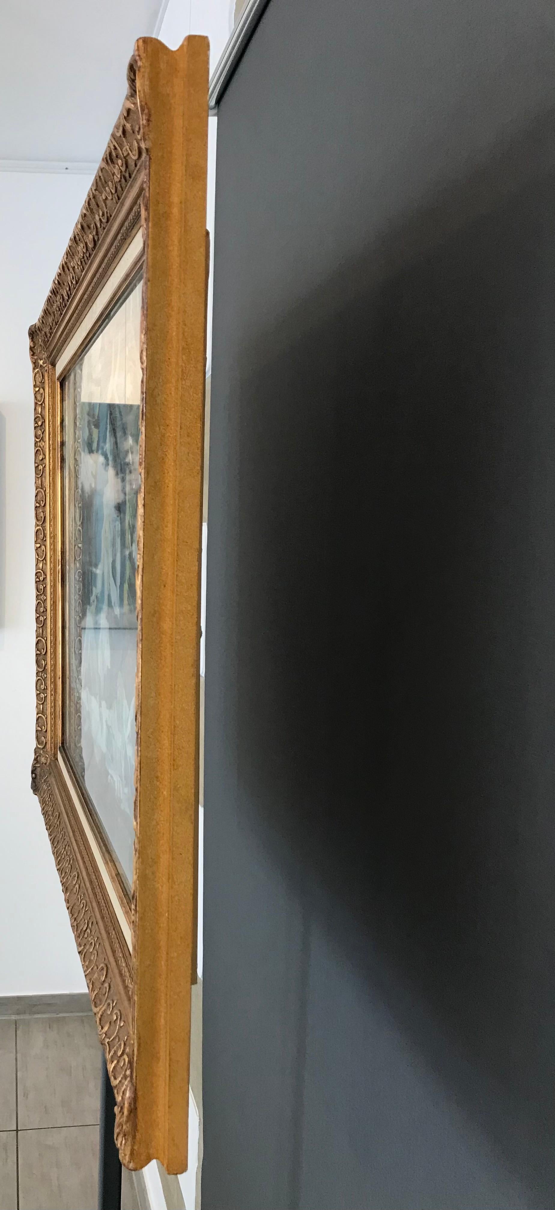 Das Paar von Franck Chabry – Öl auf Leinwand 49x70 cm im Angebot 6