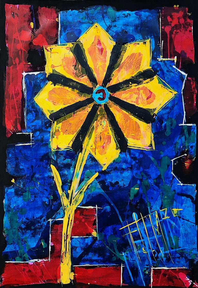 Franck De Las Mercedes - Ageless, Painting, Acrylic on Paper For Sale ...