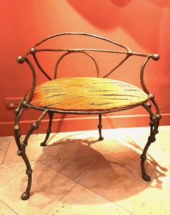 Franck Evennou 2009, paire de fauteuils en bronze