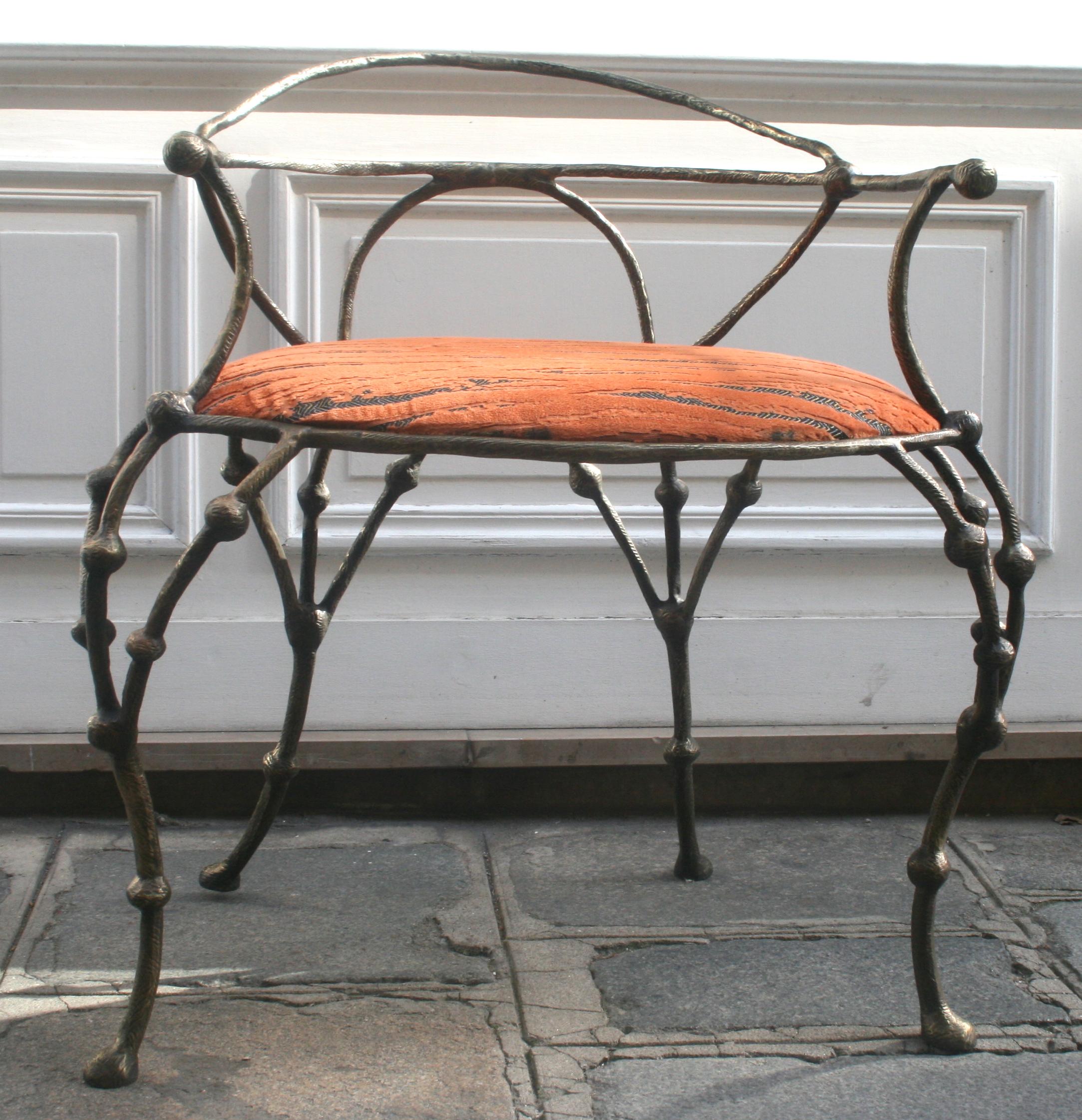 Franck Evennou 2009, Pair of Bronze Armchairs For Sale 1