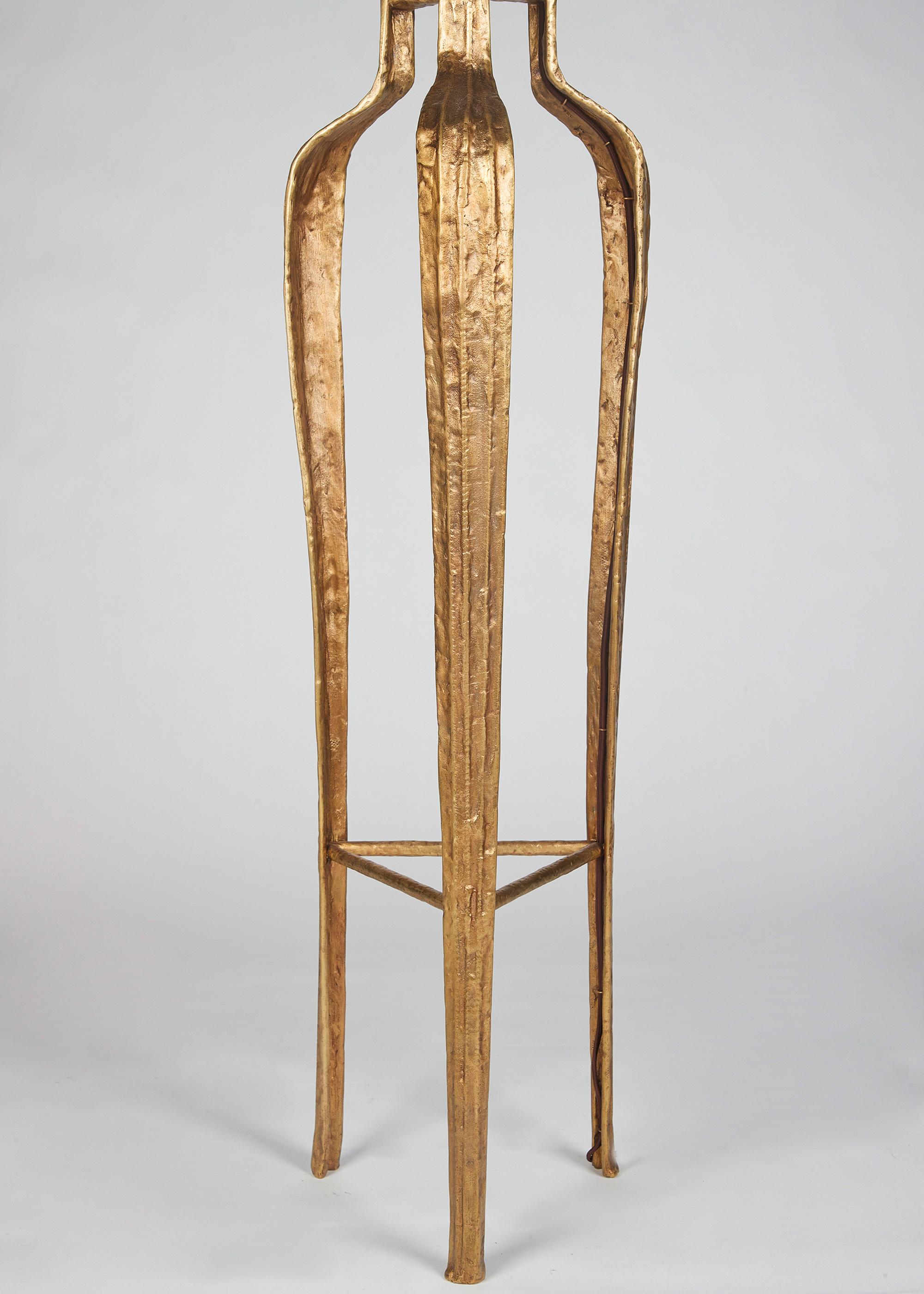 Franck Evennou, Contemporary Bronze and Alabaster Floor Lamp, France, 2020 In Excellent Condition For Sale In New York, NY