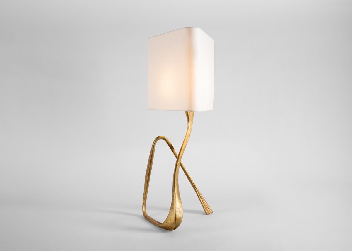 Français Franck Evennou, lampe de table contemporaine en bronze, France, 2020. en vente