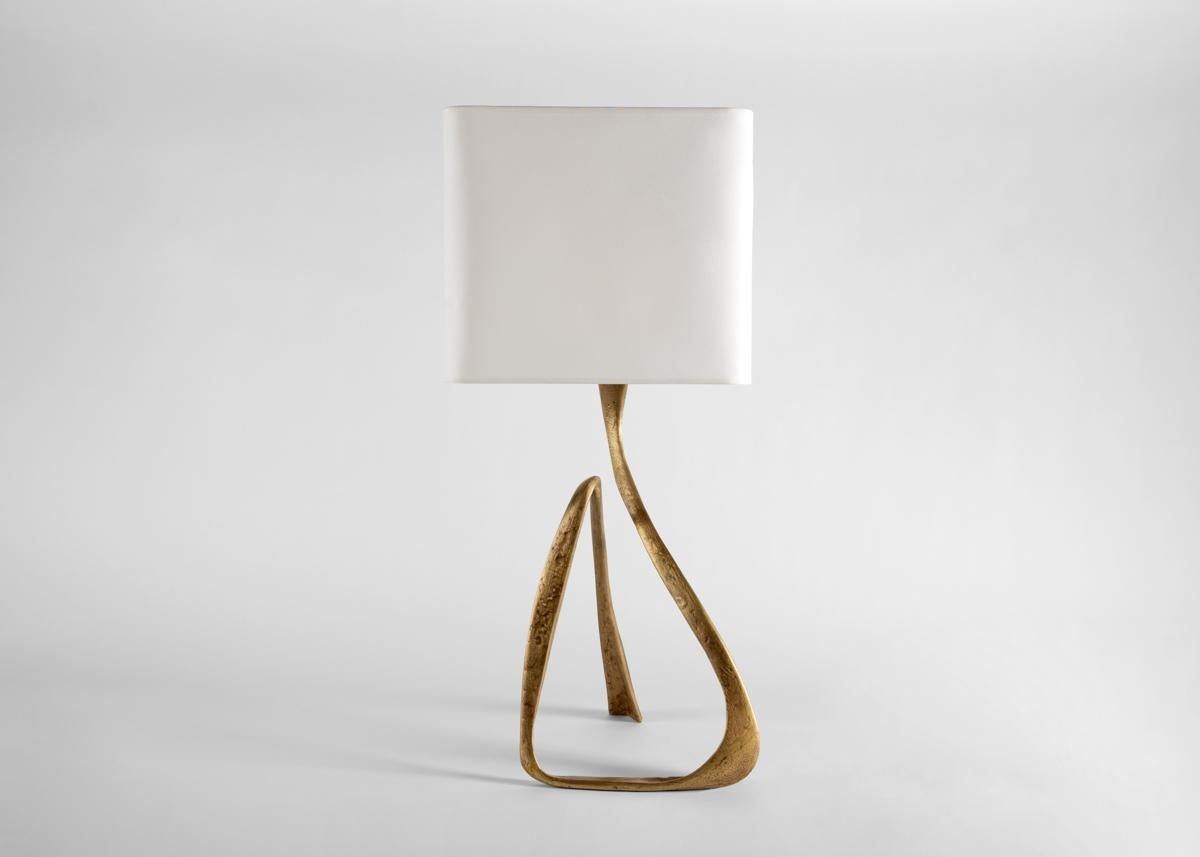 Franck Evennou, lampe de table contemporaine en bronze, France, 2020. en vente 1