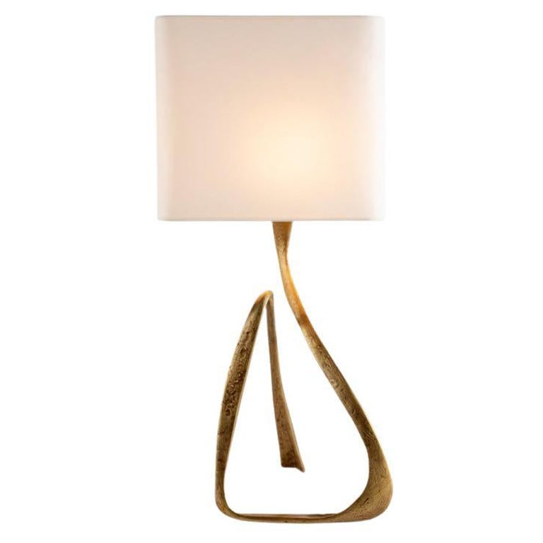 Franck Evennou, Contemporary Bronze Table Lamp, France, 2020 For Sale