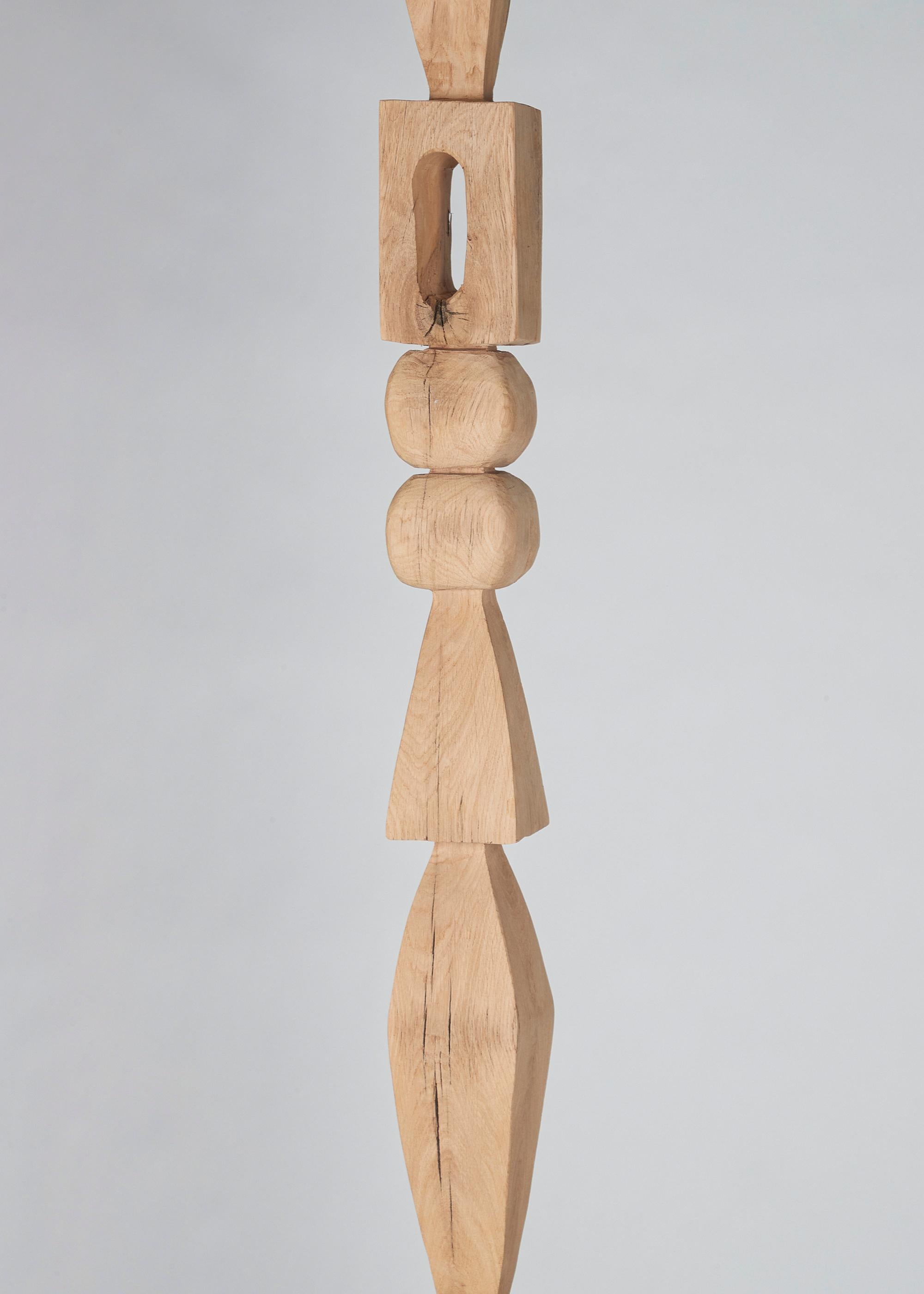 French Franck Evennou, Large-Scale Wooden TOTEM, France, 2020 For Sale