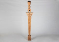 Franck Evennou, TOTEM de madera a gran escala con remate, France, 2020