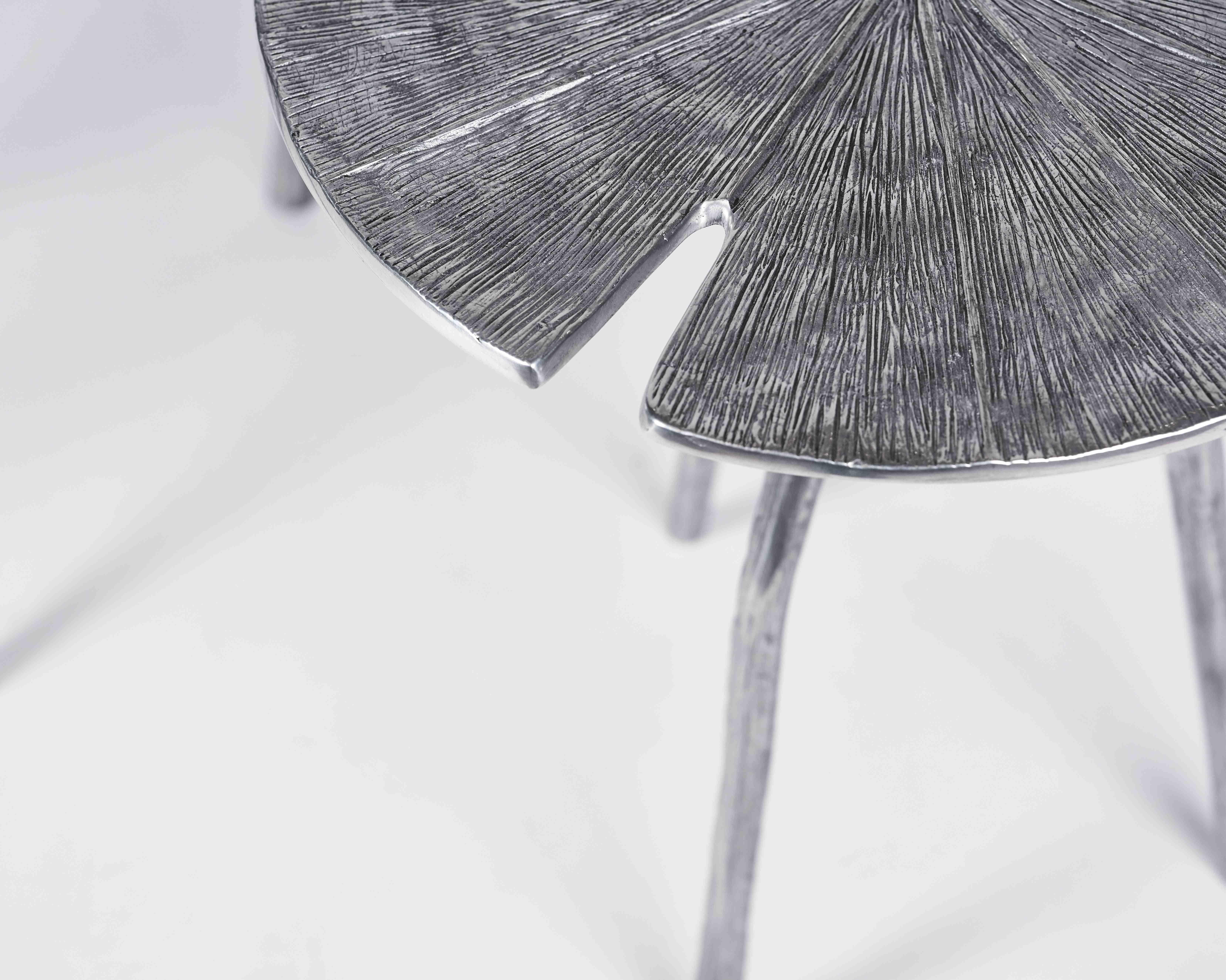 Franck Evennou, Lotus, ensemble de trois tables gigognes en aluminium, France, 2015 en vente 1
