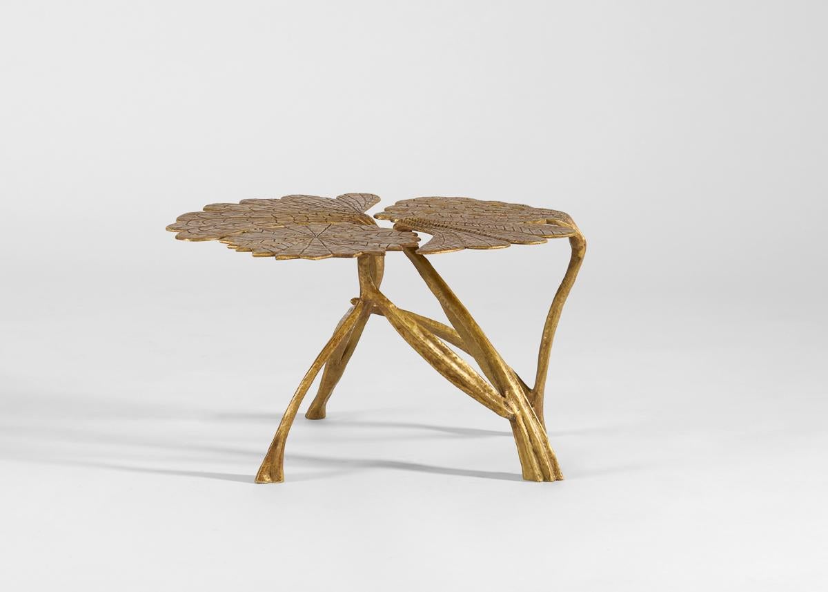 Français Franck Evennou, Waraqua, table d'appoint contemporaine en bronze, France, 2023. en vente