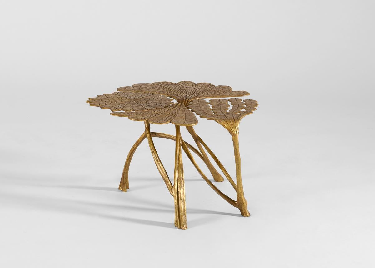 Franck Evennou, Waraqua, table d'appoint contemporaine en bronze, France, 2023. Excellent état - En vente à New York, NY