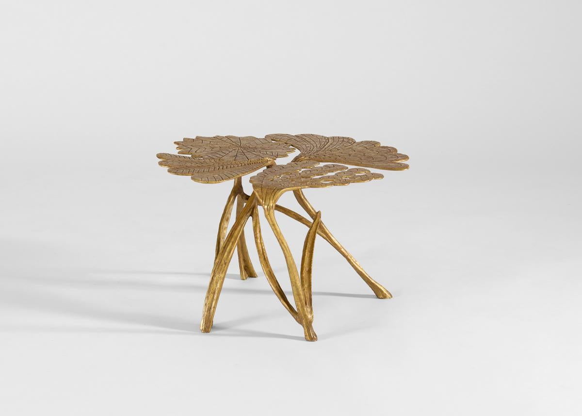 XXIe siècle et contemporain Franck Evennou, Waraqua, table d'appoint contemporaine en bronze, France, 2023. en vente