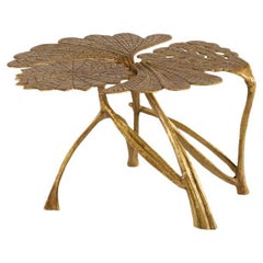 Franck Evennou, Waraqua, Contemporary Bronze Side Table, France, 2023