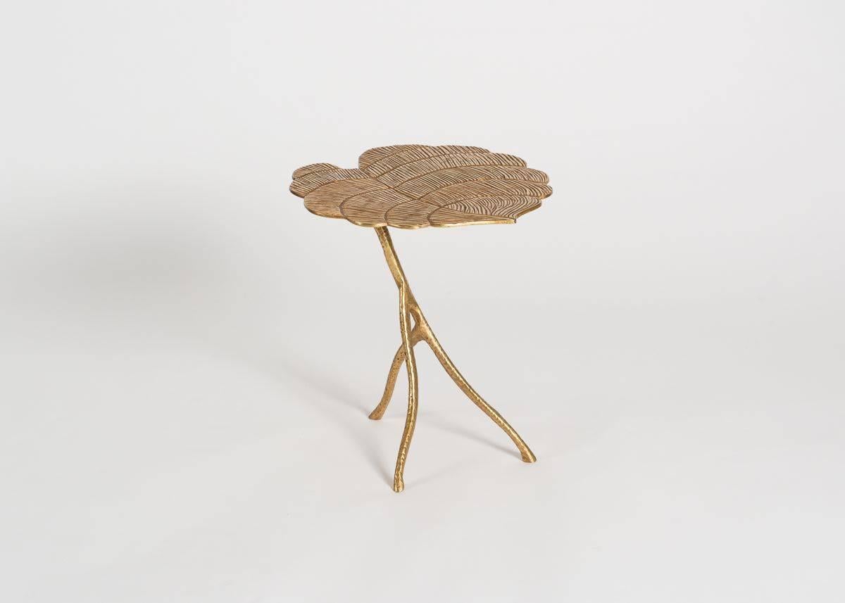 Franck Evennou, Taro, Set of Three Bronze Nesting Tables, Bronze, France, 2018 For Sale 1