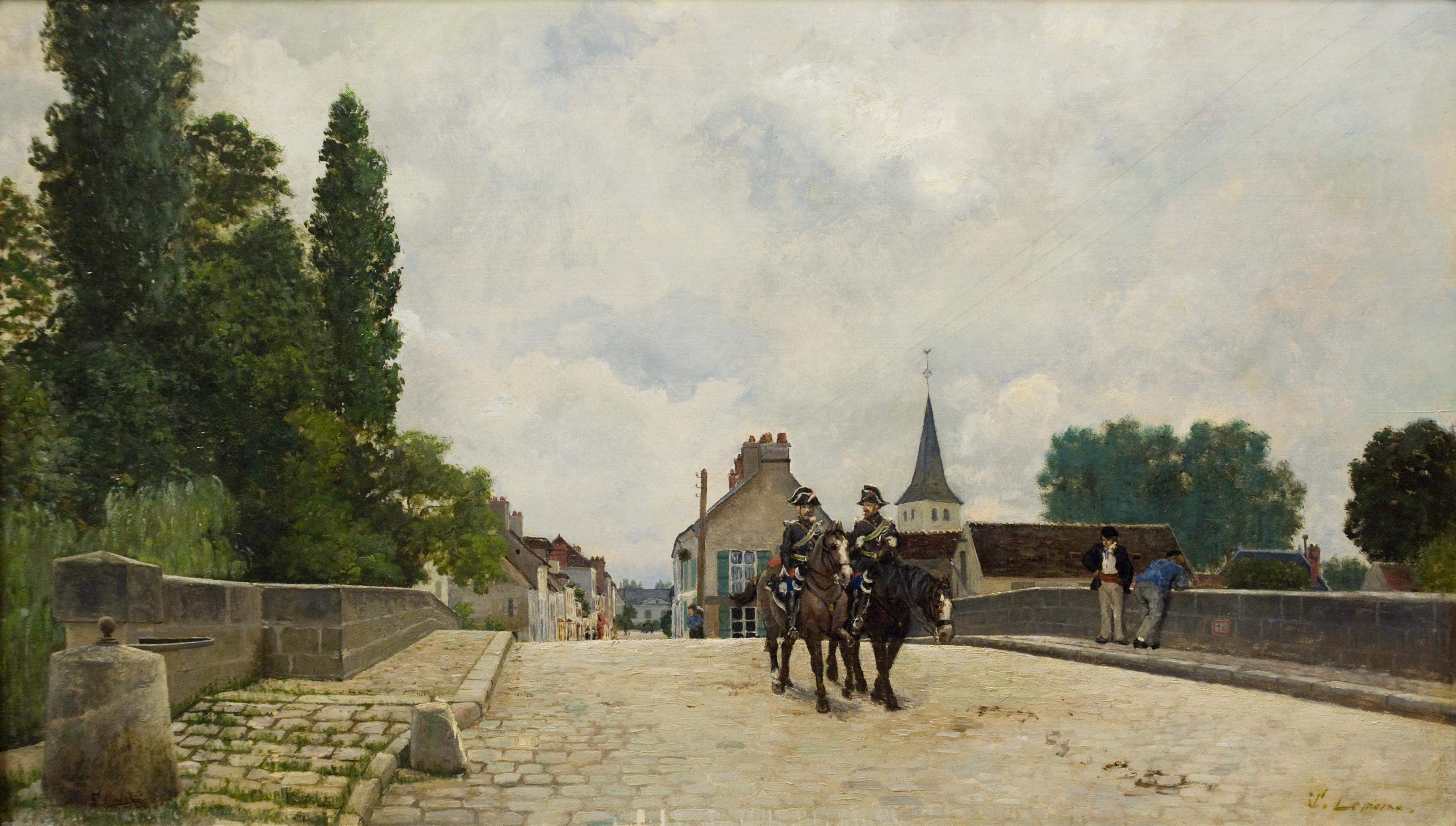 Franck Jean Baptiste Cinot - Le pont de Saint Gérmain de Couilly (sur le  Grand Morin) For Sale at 1stDibs | cinot