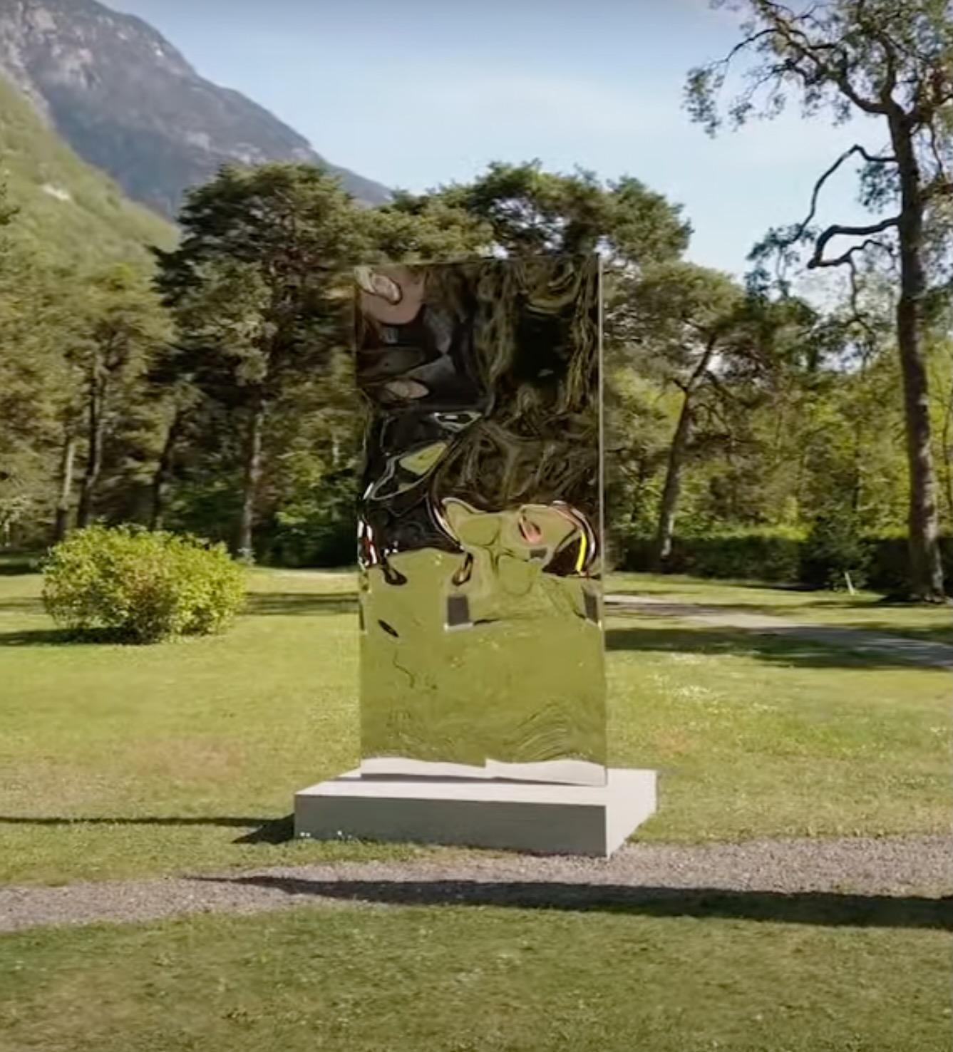 Psyché de Franck K - Installation de six sculptures, extérieur, colorées, acier en vente 8