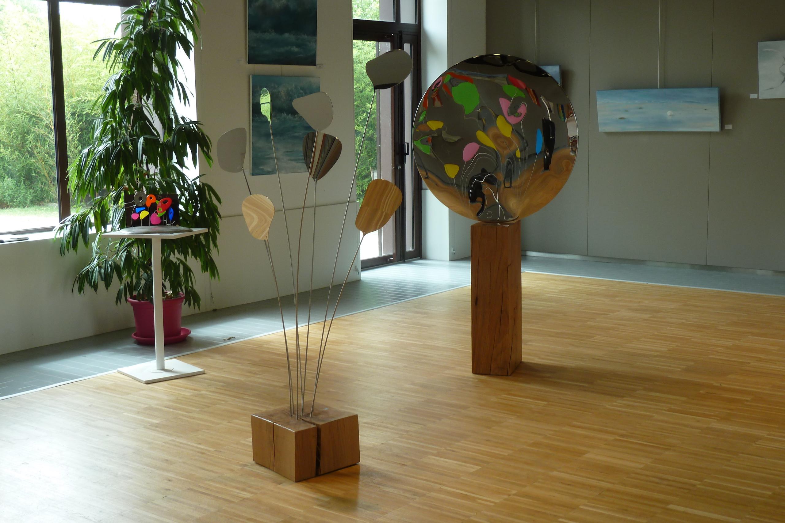 “Shattered” mirror II by Franck K - Stainless steel sculpture, reflection, light in vendita 8