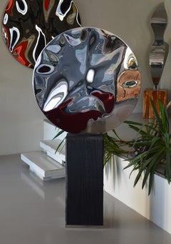 Used “Shattered” mirror II by Franck K - Stainless steel sculpture, reflection, light