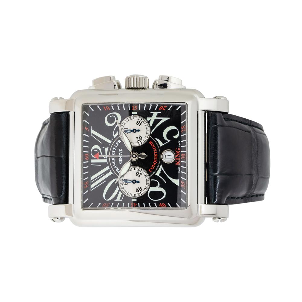 Franck Muller 10000 Conquistador Cortez Black Dial Watch In Excellent Condition For Sale In Boca Raton, FL