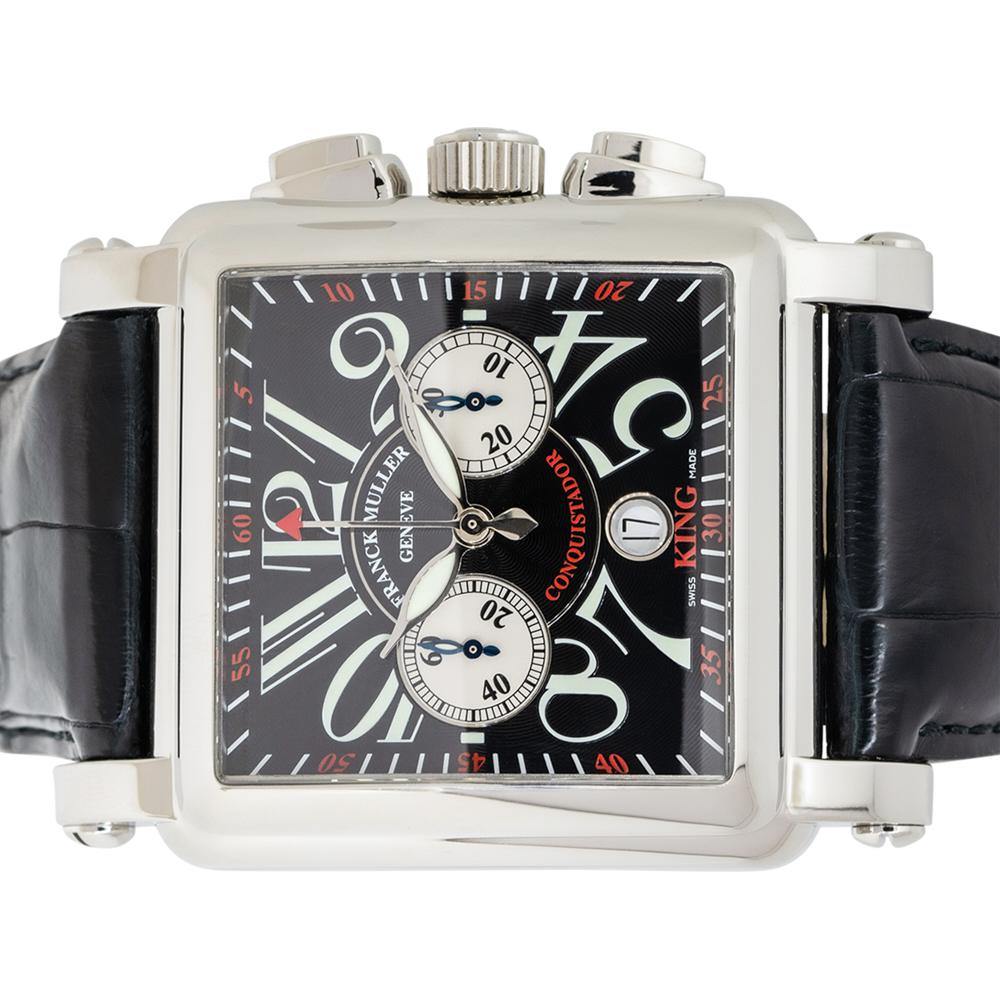 Men's Franck Muller 10000 Conquistador Cortez Black Dial Watch For Sale