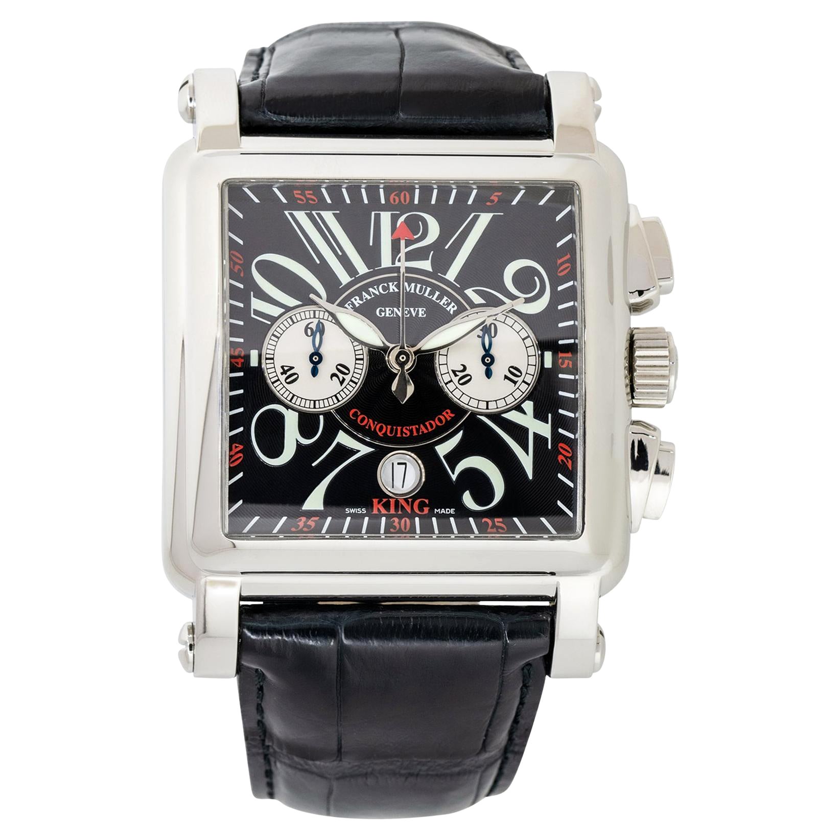 Franck Muller Montre à cadran noir Cortez 10000 Conquistador