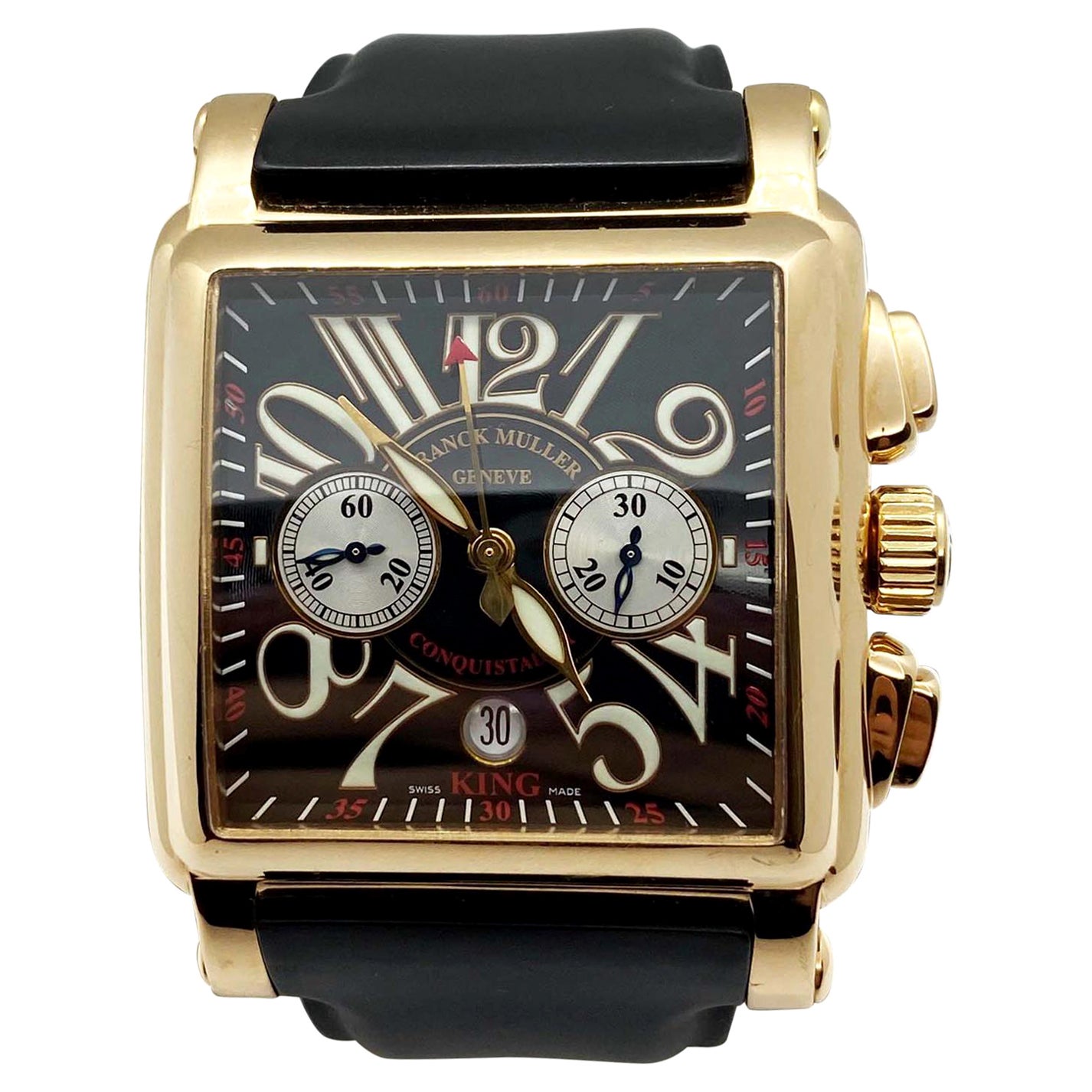 Franck Muller 10000 K CC Conquistador King Cortez 18 Karat Roségold Papiere