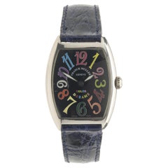 Franck Muller 18 Karat White Gold Tono Curvex Color of Dreams