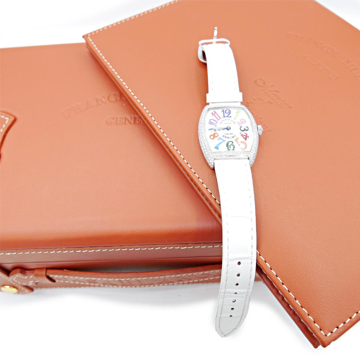 Franck Muller 18 Karat Gold Master of Complications Color Dreams Diamond B&P 5