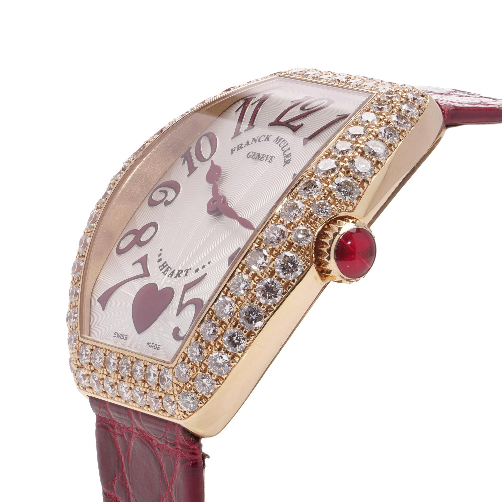 Franck Muller 18kt gold heart ladies Quartz, ref. 5002MQZC6H D2 In Good Condition In Braintree, GB