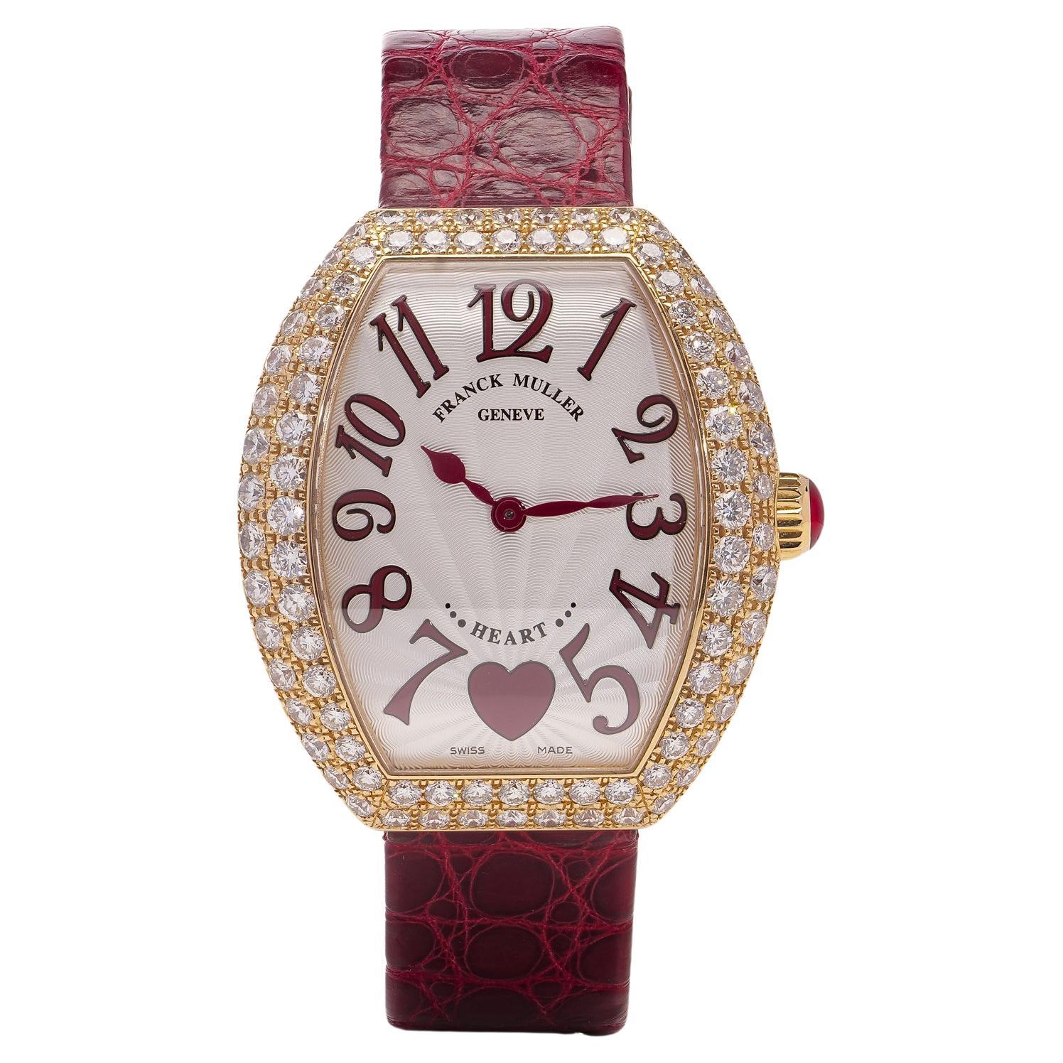 Franck Muller Quartz cœur pour femmes en or 18 carats, réf. 5002MQZC6H D2 en vente