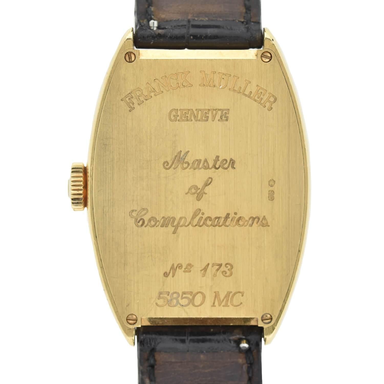 Contemporary Franck Muller 18kt Master Calendar 5850 Mc Watch For Sale