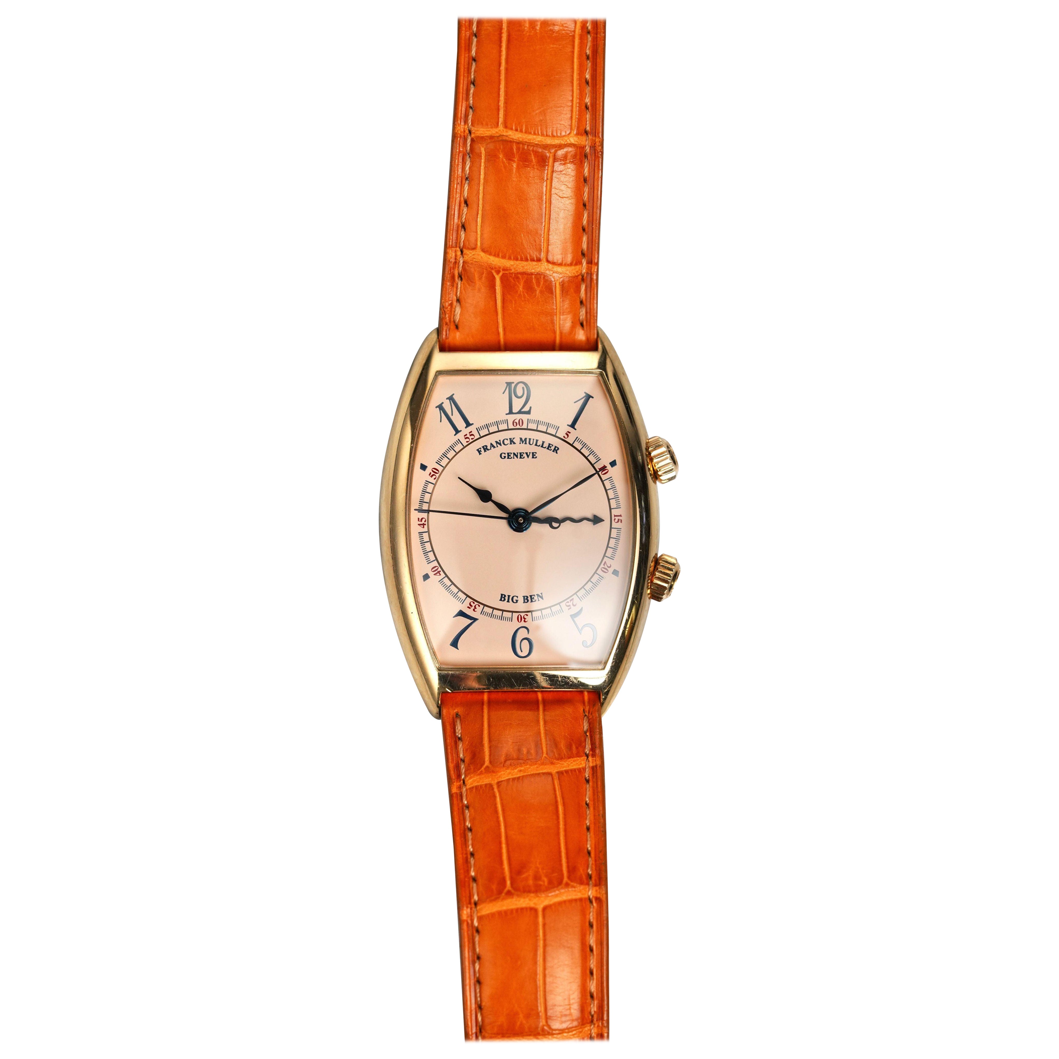Reloj Franck Muller 5850 Big Ben de oro rosa con esfera salmón, años 2000