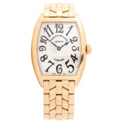 Franck Muller 7502 QZ Cintree Curvex Damenuhr aus Roségold