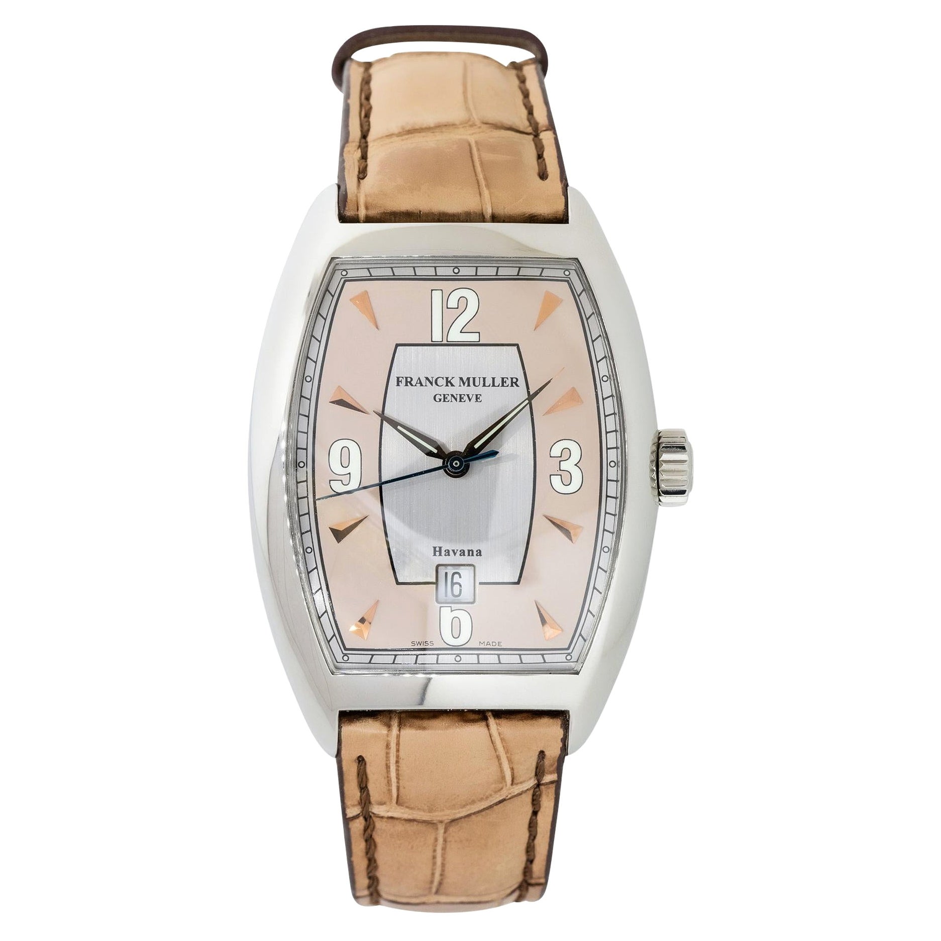 Franck Muller 7881 B SC DT Cintree Curvex Havana Rose Dial Watch