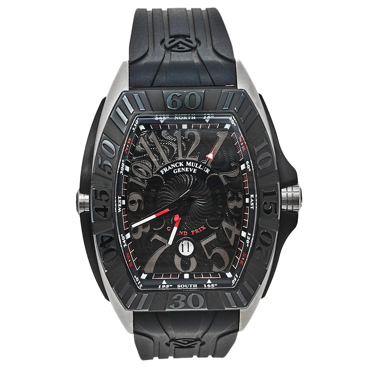 Franck Muller Black Titanium Grand Prix 9900 SC GP Automatic Men Wristwatch 43mm
