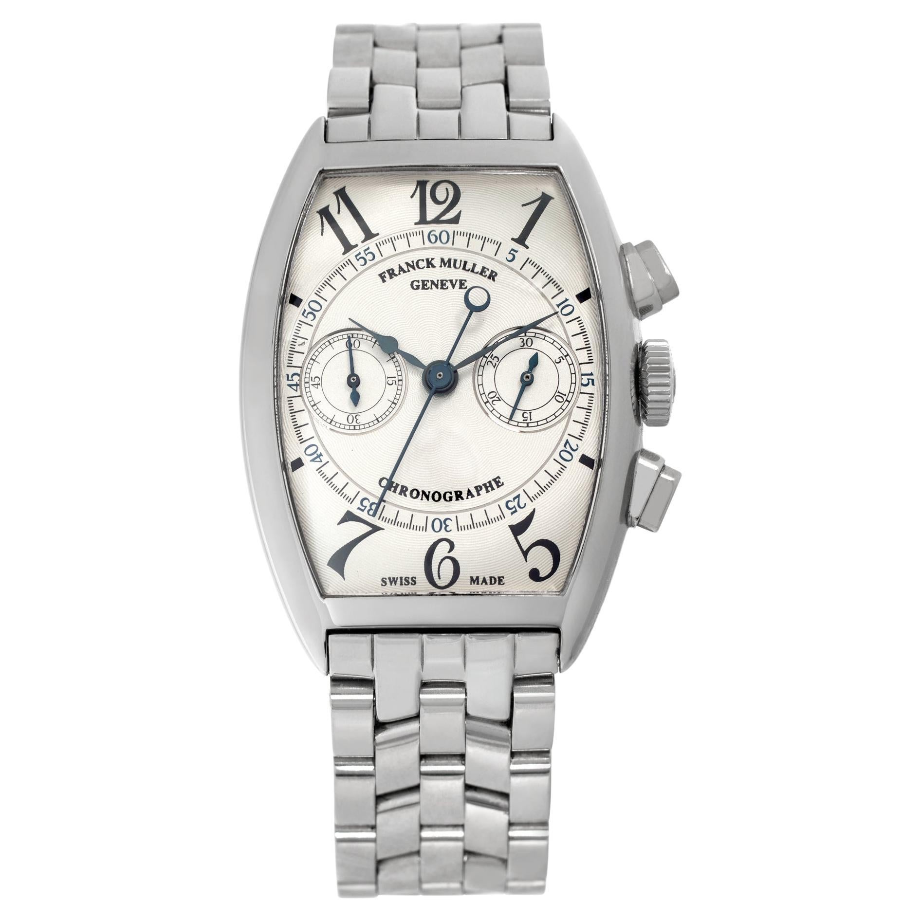 Franck Muller Casablanc5850 CC  Stainless Steel w/ White dial 39mm watch