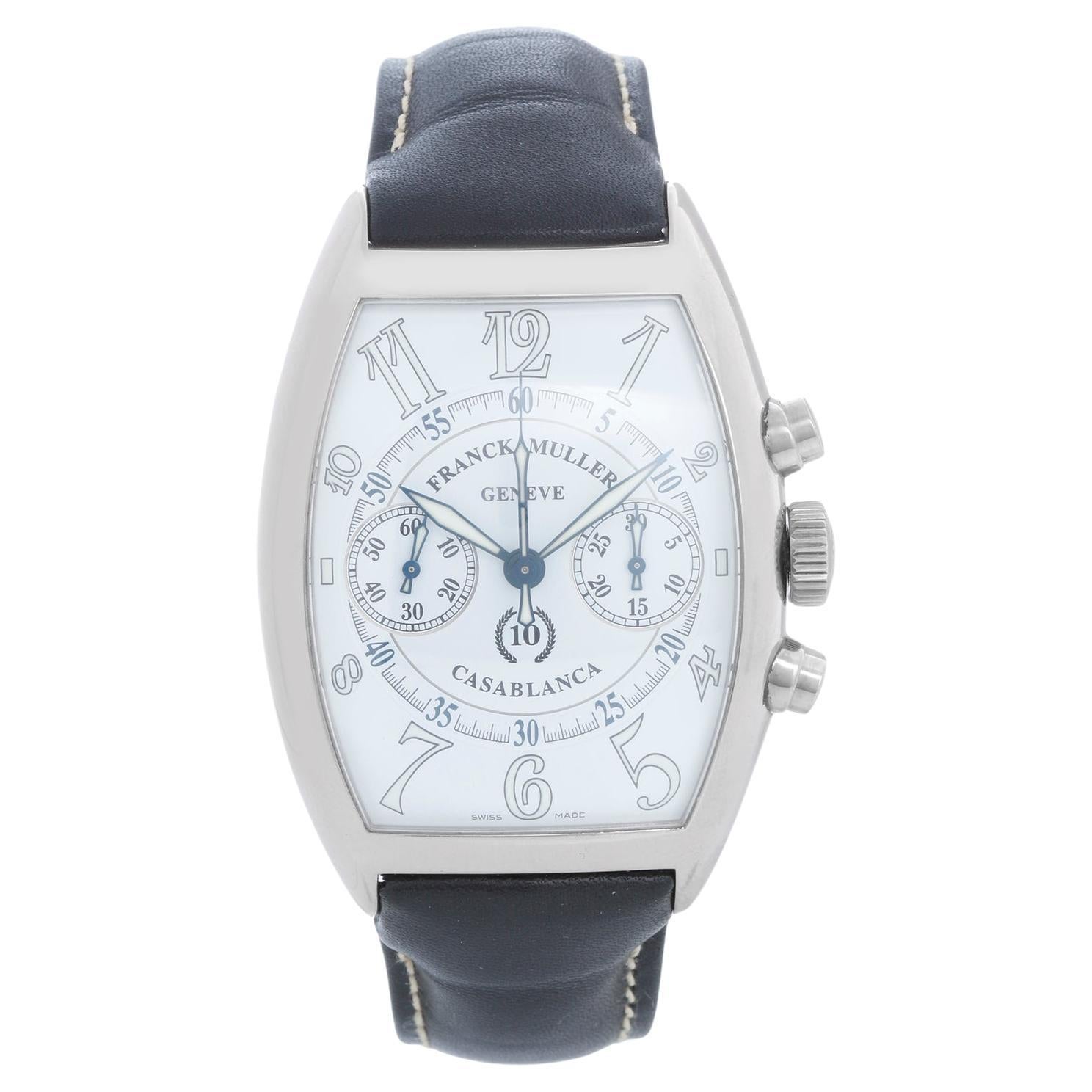 Franck Muller Casablanca 10th Anniversary 18K White Gold Men's Watch Ref 8885 For Sale