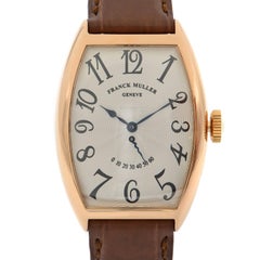 Franck Muller Casablanca Montre homme à remontoir manuel:: or 18 carats:: cadran argenté 5850 RET