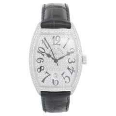 Vintage Franck Muller Casablanca 18K White Gold Diamond Watch 7880 SC DT D6 CD