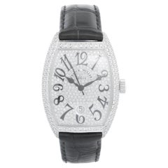 Franck Muller Montre Casablanca en or blanc 18 carats avec diamants 7880 SC DT D6 CD