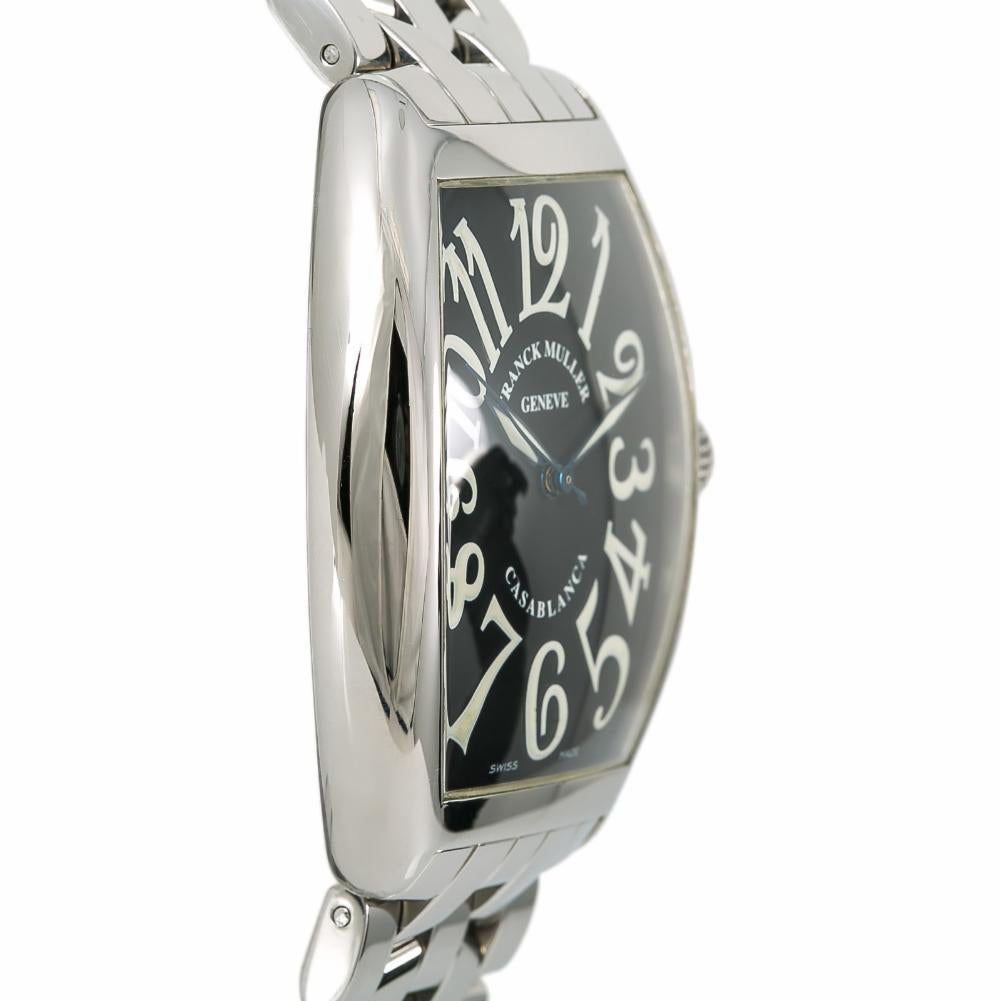 Franck Muller Casablanca 6850, Black Dial, Certified and Warranty In Good Condition In Miami, FL