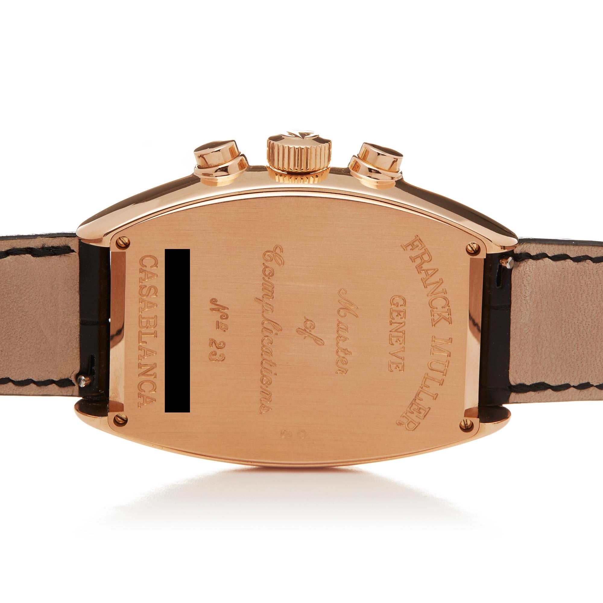 Modern Franck Muller Casablanca 7880CCCDT Rose Gold Gents Wristwatch 