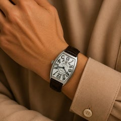 Reloj automático Franck Muller Casablanca 8880 C DT, de acero y correa de piel