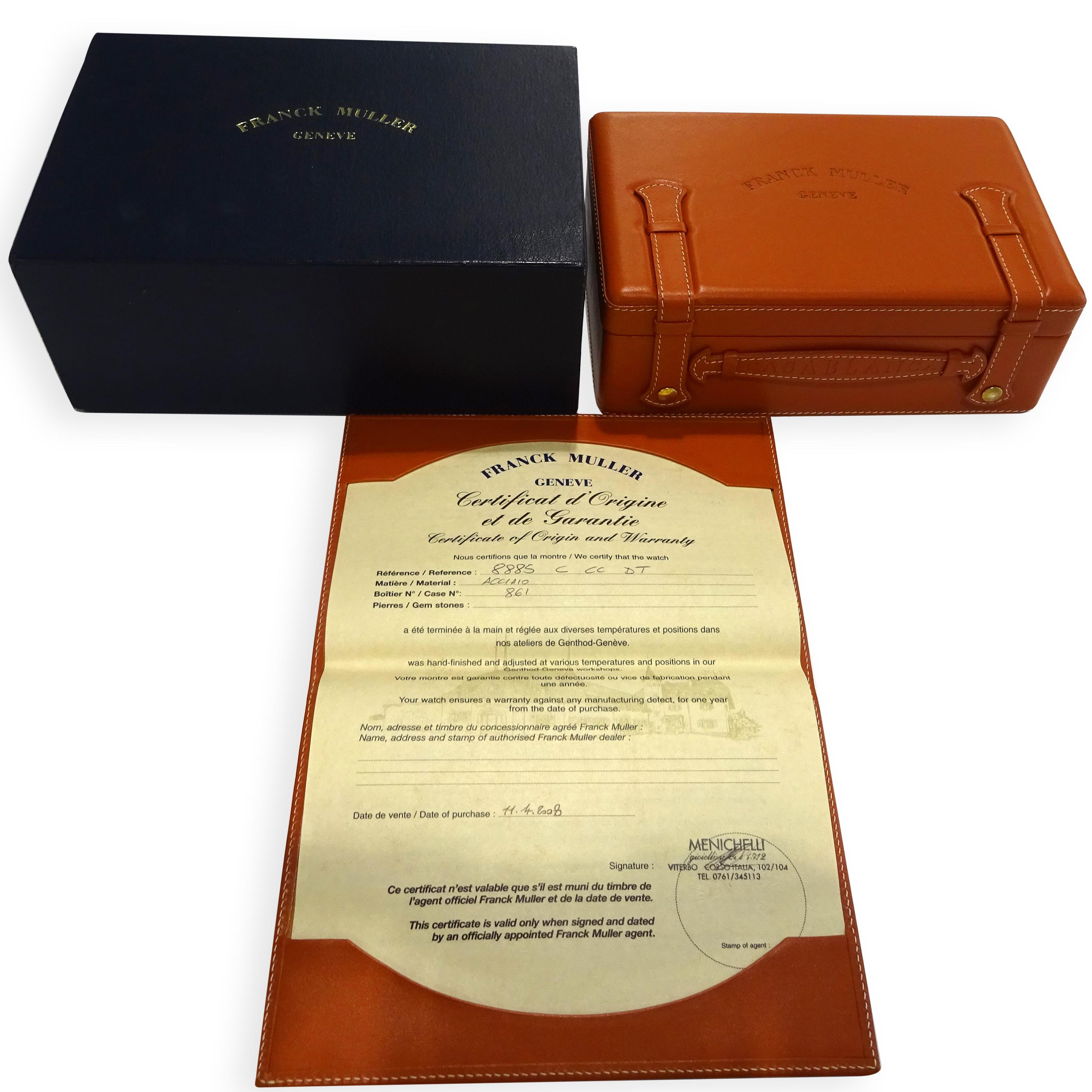 Franck Muller Casablanca 8885 C CC DT Herrenuhr aus Edelstahl 2