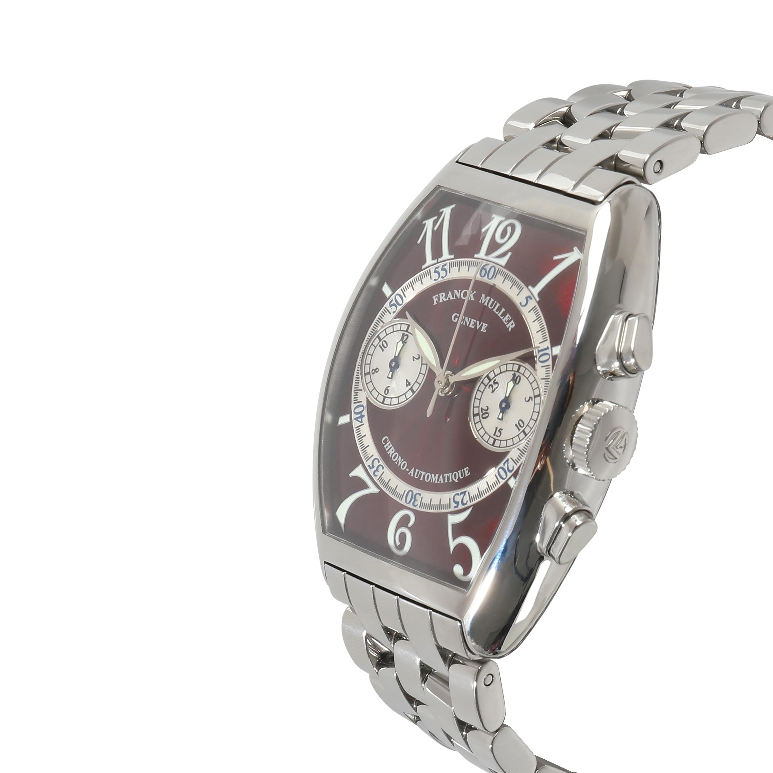 Franck Muller Casablanca Chrono 5850 CC A Unisex Watch in  Stainless Steel In Excellent Condition In New York, NY