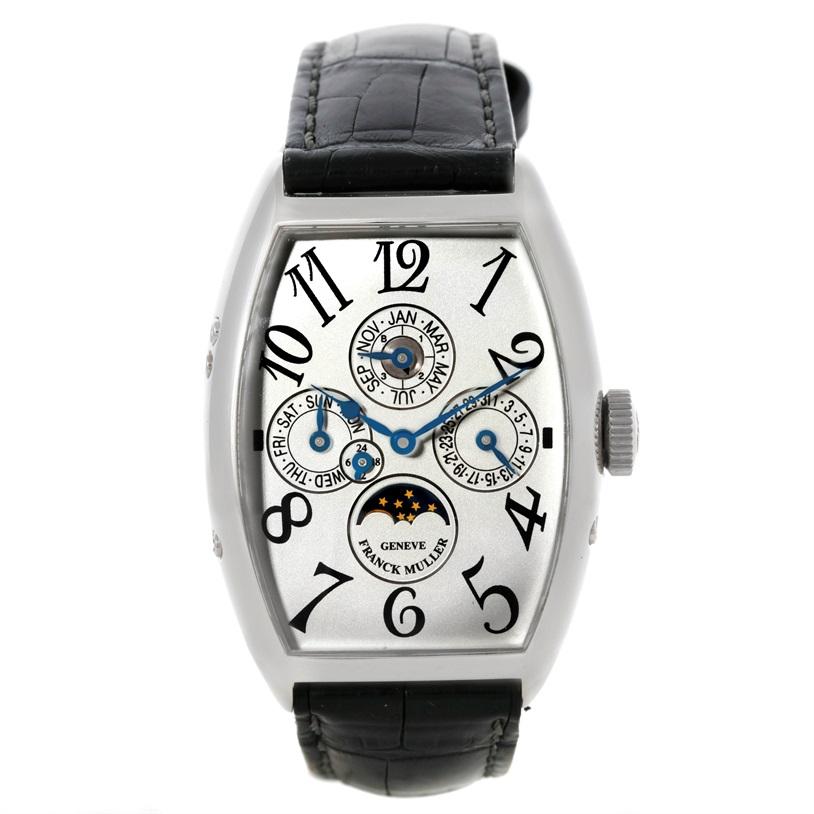 Franck Muller Casablanca Perpetual Calendar Platinum Watch 5850 QP For Sale 4