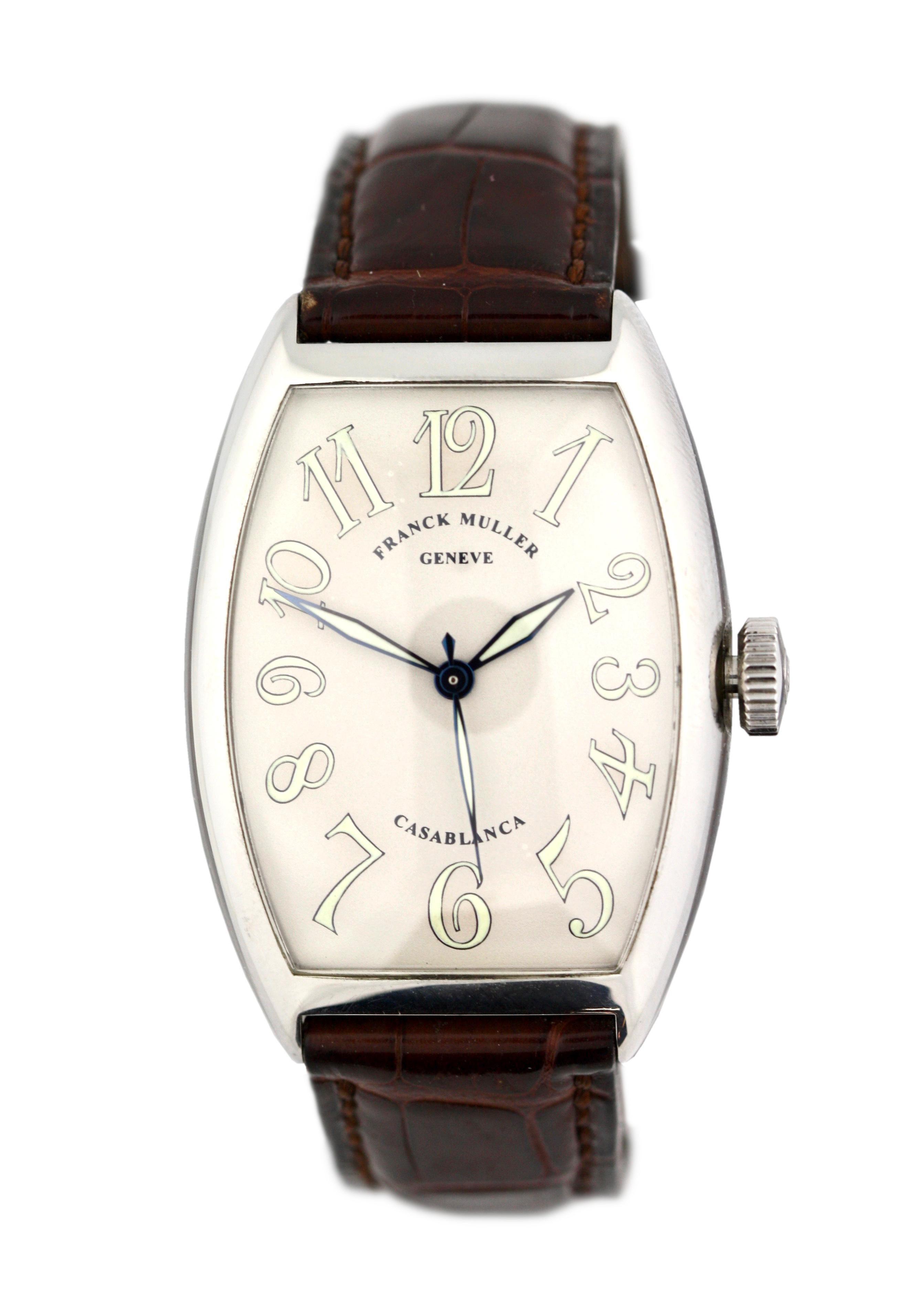 Franck Muller Casablanca, Ref. 5850 Stainless Steel Wristwatch In Good Condition For Sale In Palm Beach, FL