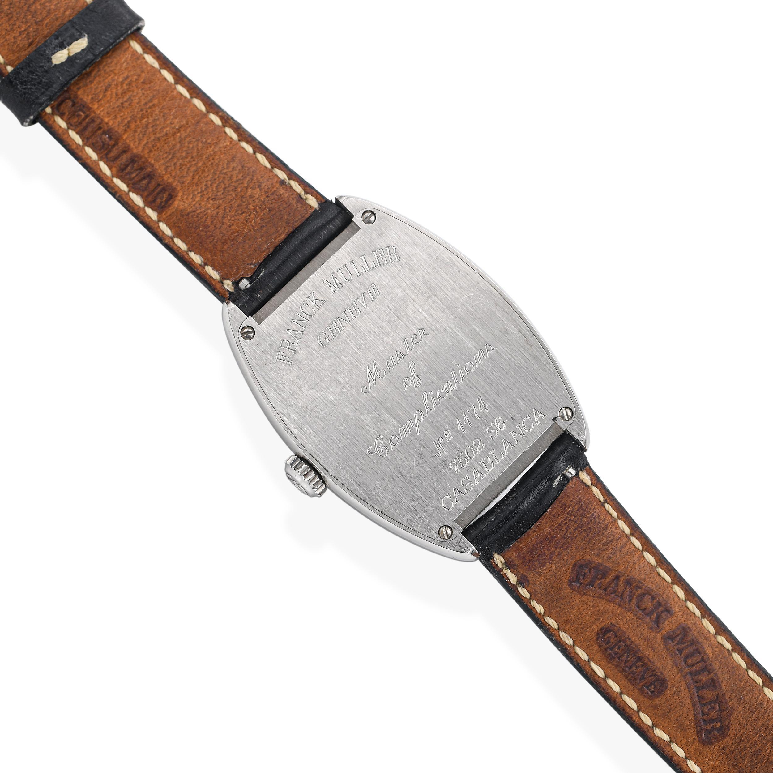 Franck Muller Casablanca Orologio meccanico in acciaio inossidabile Ref. 750256 in vendita 2