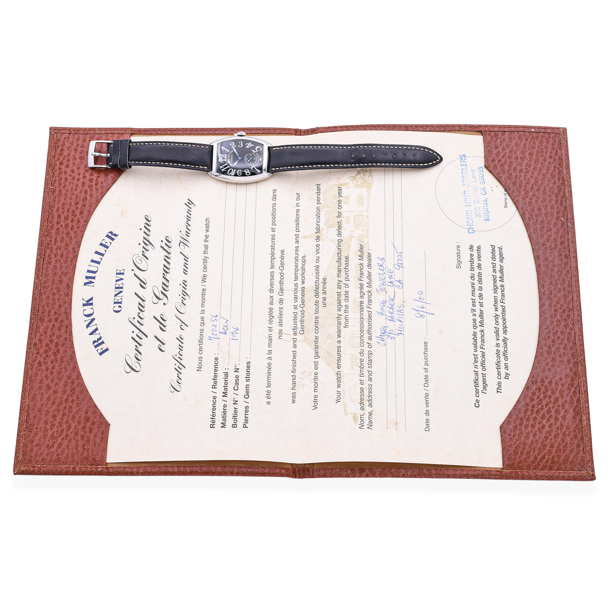 Franck Muller Casablanca Orologio meccanico in acciaio inossidabile Ref. 750256 in vendita 3
