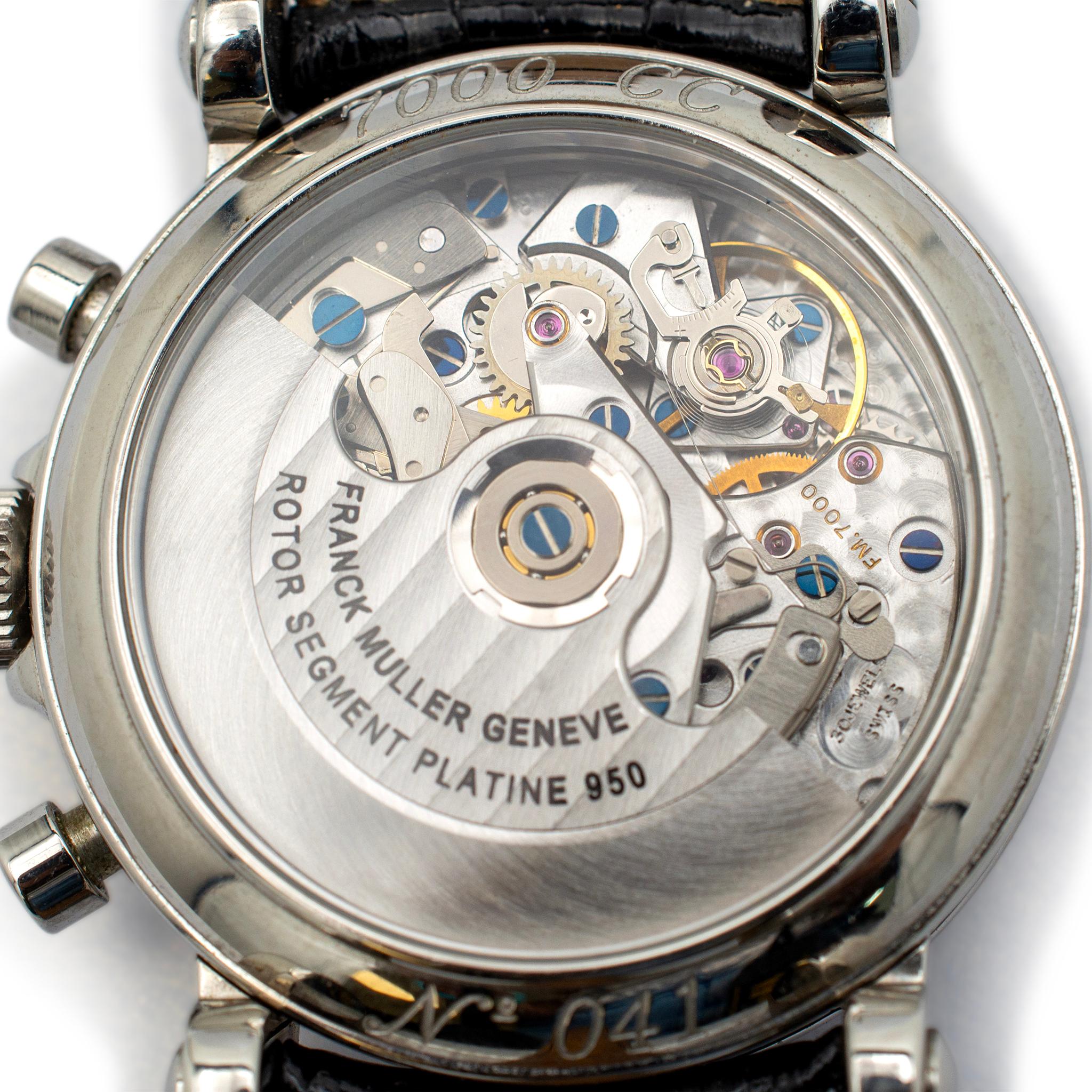 Franck Muller Chronograph 7000CC Herrenuhr aus Edelstahl 2