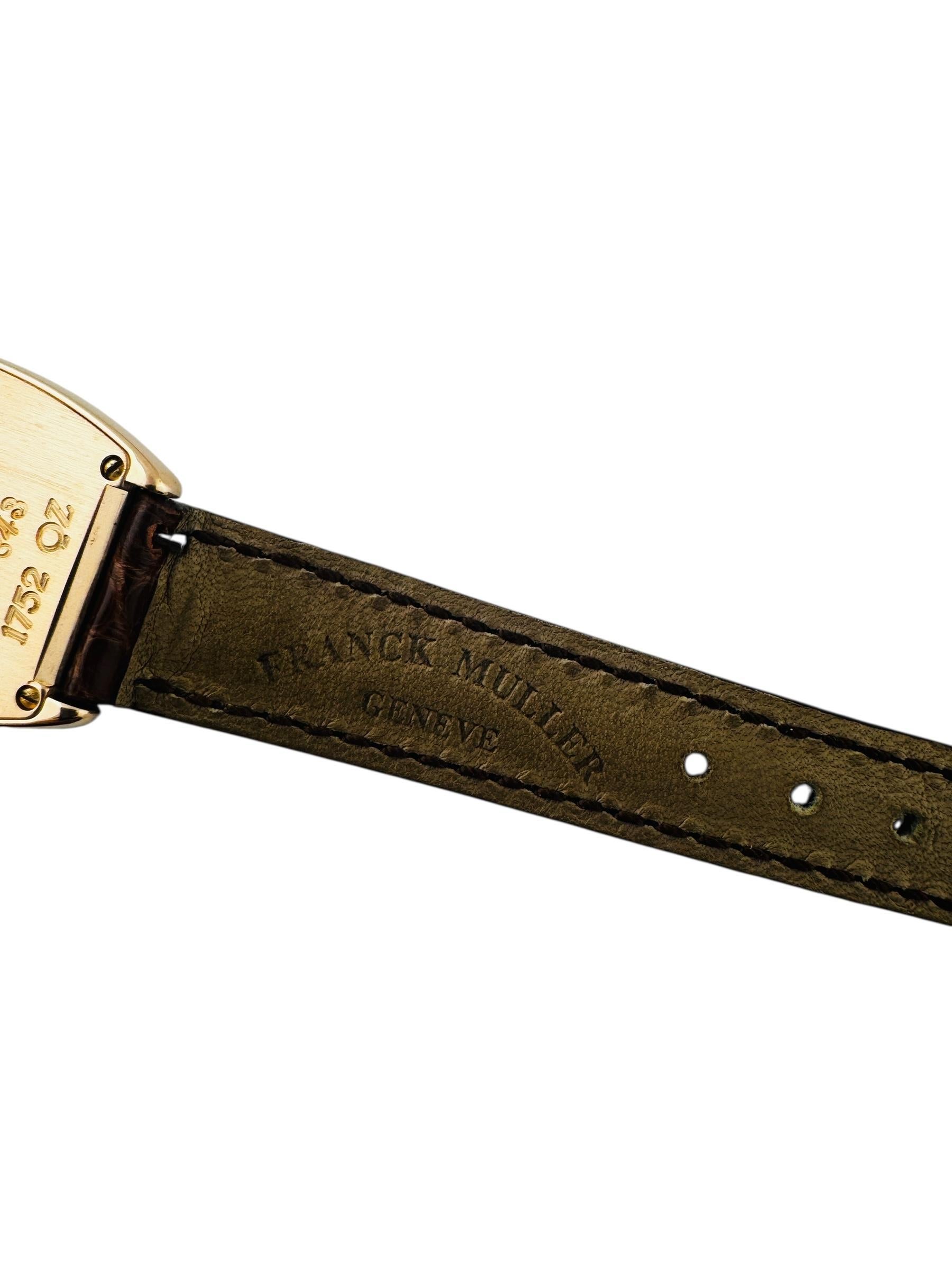 Franck Muller Cintree Curvex 18K Rose Gold 1752QZ Ladies Watch #23248 im Angebot 6