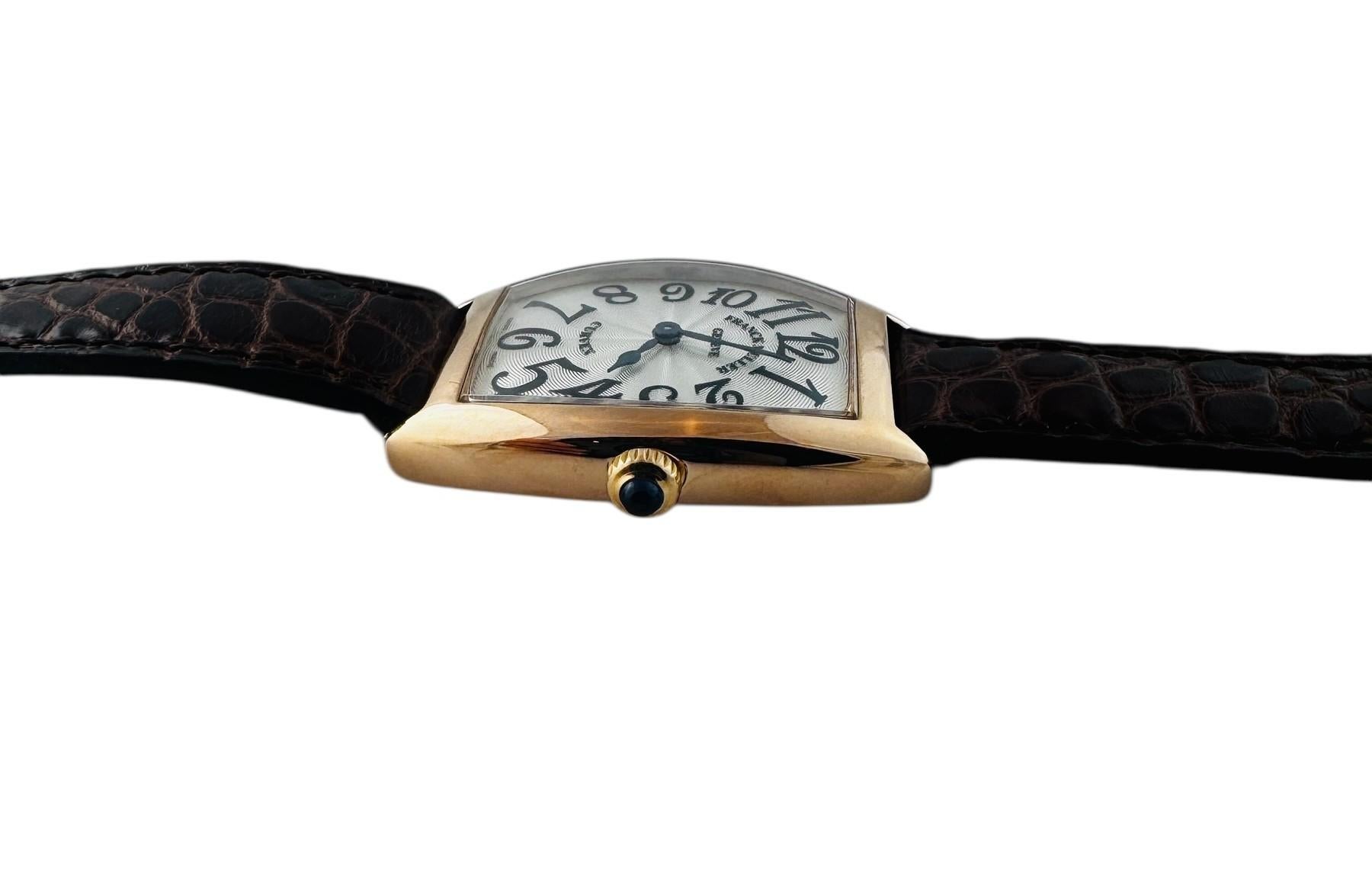 Franck Muller Cintree Curvex 18K Rose Gold 1752QZ Ladies Watch #23248 Damen im Angebot